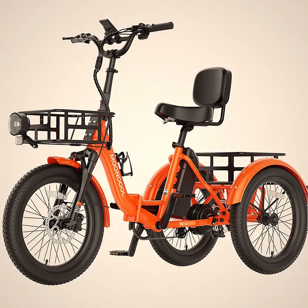 MOONCOOL 20" Folding Adult Electric Tricycle Portable E-Trike for City Commuting