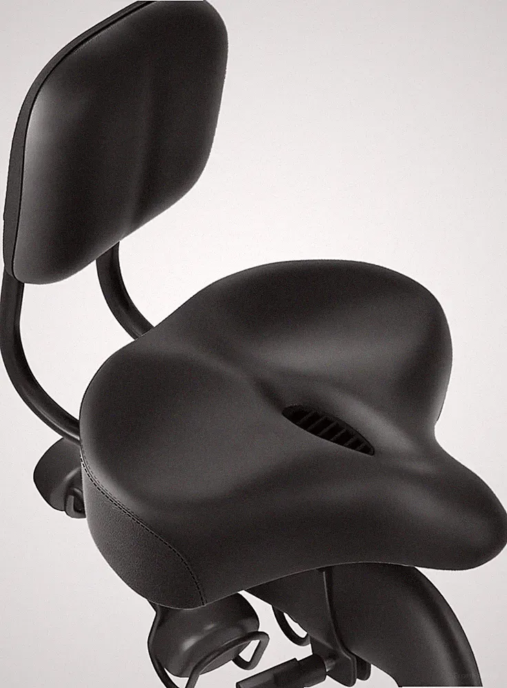 MOONCOOL Backrest Saddle Bike Seat with Backrest 13" x 11.8" Tricycle Saddle