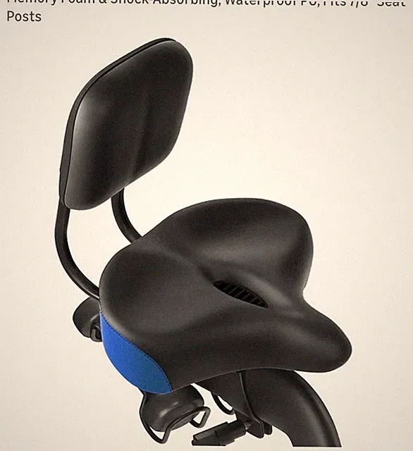Oversized Bike Seat with Adjustable Backrest, 13", 11.8" Wide Pad Mooncool